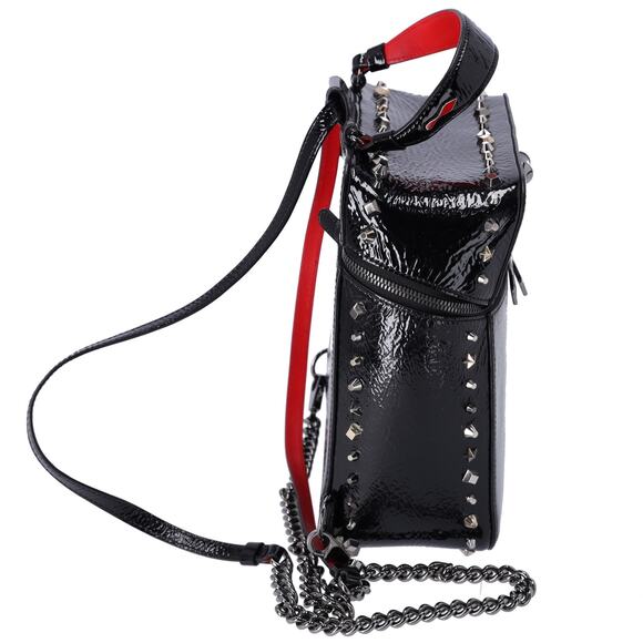 Christian Louboutin Rubyrow Backpack Black Patent Leather Studded main image 8